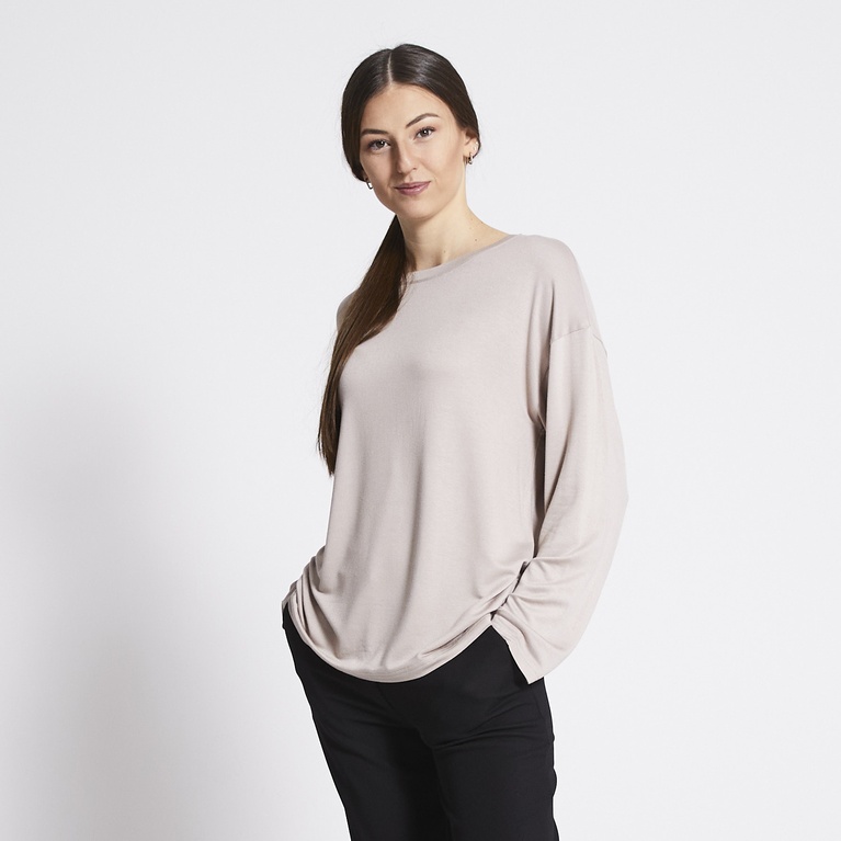 Long sleeve top "Jillie"  Light Beige